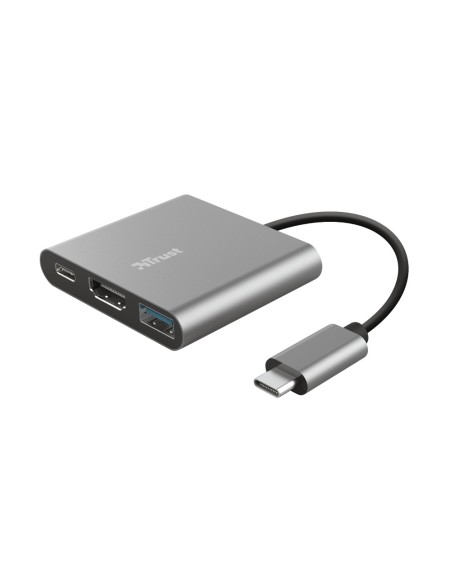 Trust Dalyx USB 3.2 Gen 1 (3.1 Gen 1) Type-C 5 Mbit s Alluminio, Nero