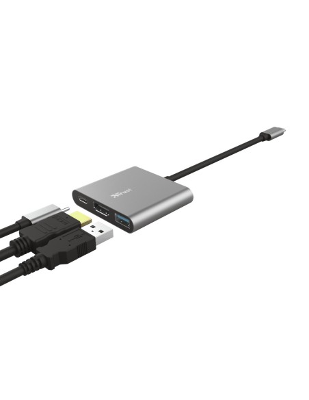 Trust Dalyx USB 3.2 Gen 1 (3.1 Gen 1) Type-C 5 Mbit s Alluminio, Nero