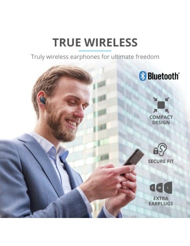 Trust Nika Compact Auricolare True Wireless Stereo (TWS) In-ear Musica e Chiamate Bluetooth Blu