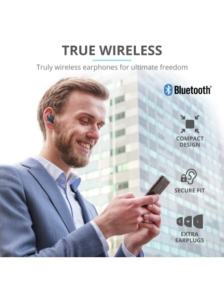 Trust Nika Compact Auricolare True Wireless Stereo (TWS) In-ear Musica e Chiamate Bluetooth Blu