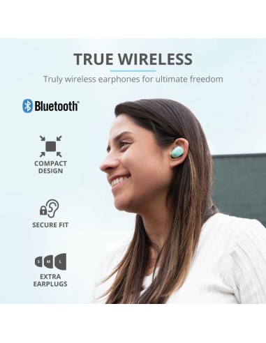 Trust Nika Compact Auricolare True Wireless Stereo (TWS) In-ear Musica e Chiamate Bluetooth Turchese