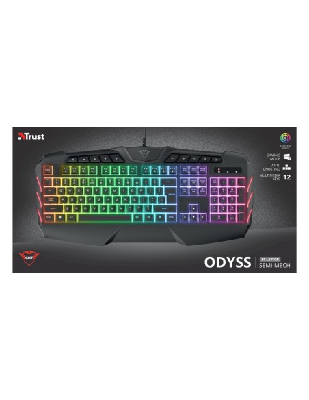 Trust GXT 881 ODYSS tastiera USB QWERTY Italiano Nero