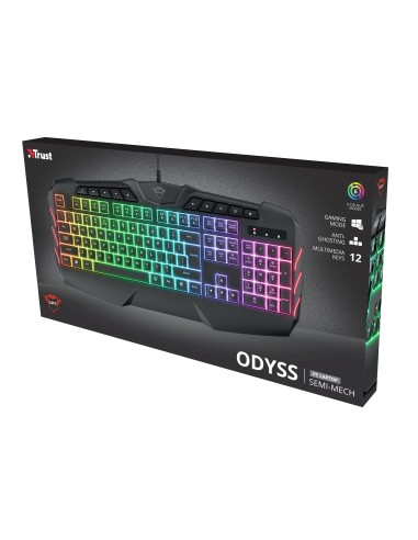 Trust GXT 881 ODYSS tastiera USB QWERTY Italiano Nero