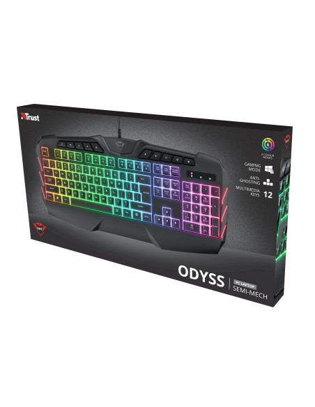 Trust GXT 881 ODYSS tastiera USB QWERTY Italiano Nero