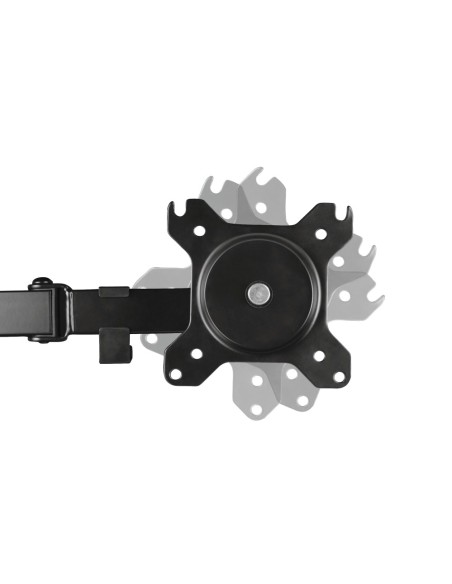 Trust GXT 1120 Mara Dual Monitor Arm 81,3 cm (32") Morsa Nero
