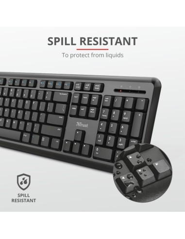Trust TKM-350 tastiera Mouse incluso RF Wireless QWERTY Italiano Nero