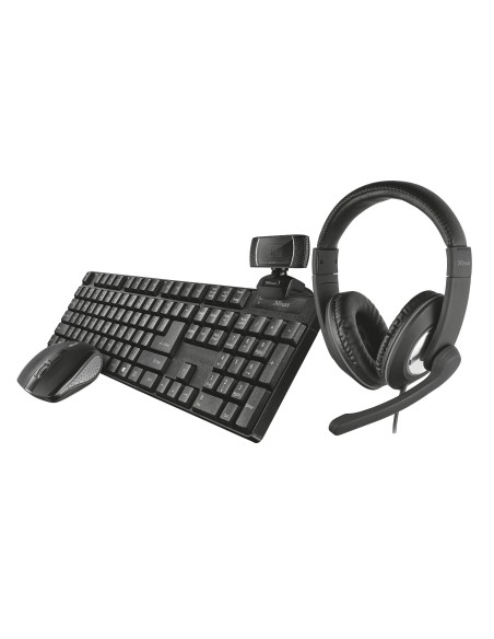 Trust Qoby tastiera Mouse incluso RF Wireless QWERTY Italiano Nero