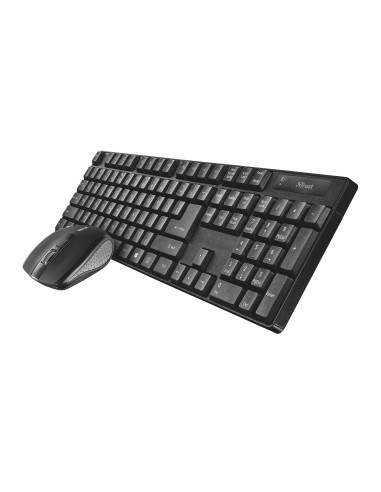 Trust Qoby tastiera Mouse incluso RF Wireless QWERTY Italiano Nero