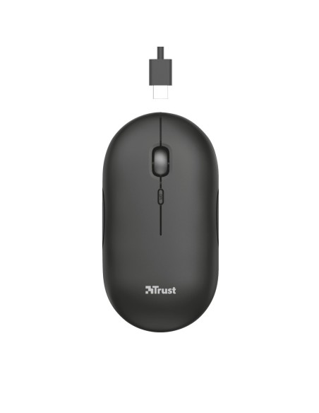 Trust Puck mouse Ambidestro RF senza fili + Bluetooth Ottico 1600 DPI