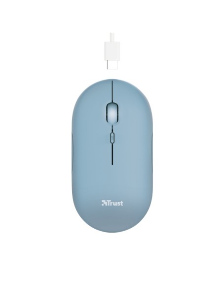 Trust Puck mouse Ambidestro RF senza fili + Bluetooth 1600 DPI