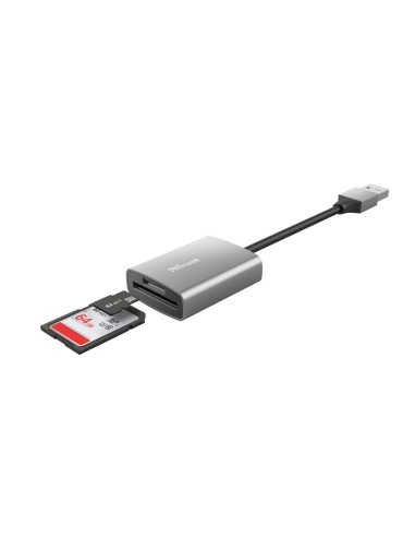Trust Dalyx lettore di schede USB 3.2 Gen 1 (3.1 Gen 1) Alluminio