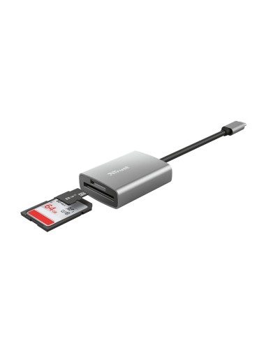 Trust 24136 lettore di schede USB 3.2 Gen 1 (3.1 Gen 1) Type-C Alluminio