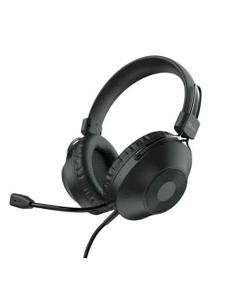Trust HS-250 Auricolare Cablato A Padiglione Musica e Chiamate Nero