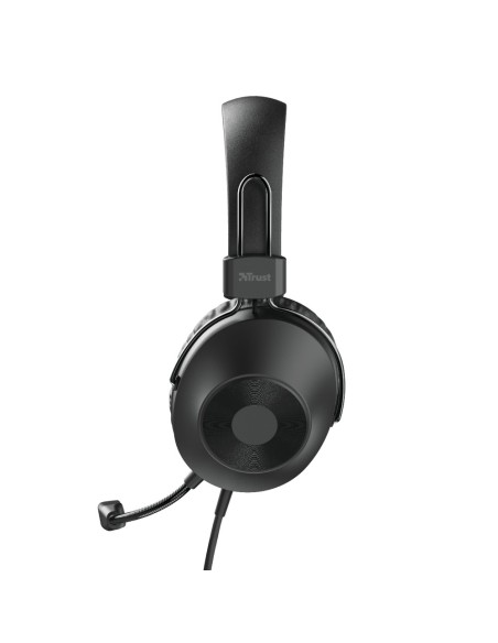 Trust HS-250 Auricolare Cablato A Padiglione Musica e Chiamate Nero