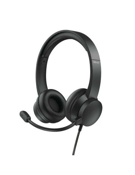 Trust HS-200 Auricolare Cablato A Padiglione Ufficio USB tipo A Nero