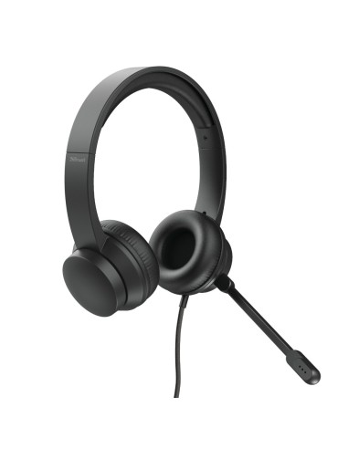 Trust HS-200 Auricolare Cablato A Padiglione Ufficio USB tipo A Nero