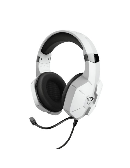Trust GXT 323W Carus Auricolare Cablato A Padiglione Giocare Bianco