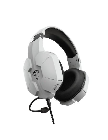 Trust GXT 323W Carus Auricolare Cablato A Padiglione Giocare Bianco