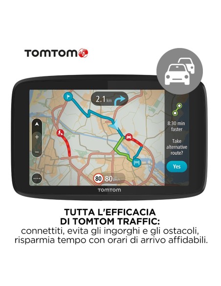 TomTom GO Essential 6" Ref navigatore Palmare Fisso 15,2 cm (6") Touch screen 262 g Nero