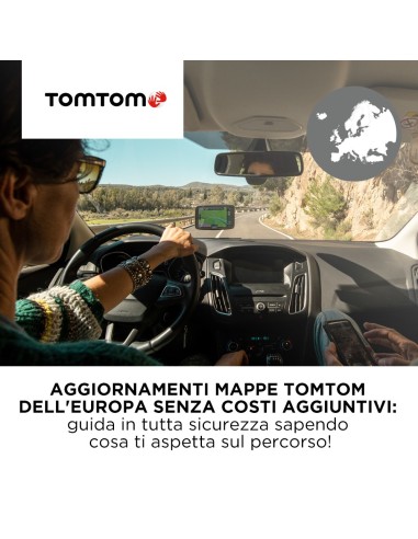 TomTom GO Essential 6" Ref navigatore Palmare Fisso 15,2 cm (6") Touch screen 262 g Nero