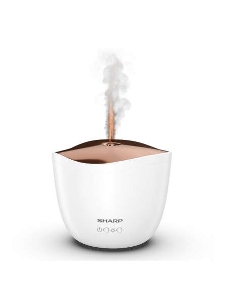Sharp DF-A1E-W diffusore di aromi Cisterna Plastica Oro, Bianco Sharp DF-A1E-W diffusore di aromi Cisterna Plastica Oro, Bianco