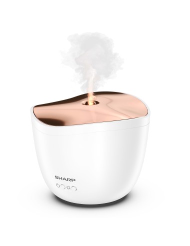 Sharp DF-A1E-W diffusore di aromi Cisterna Plastica Oro, Bianco