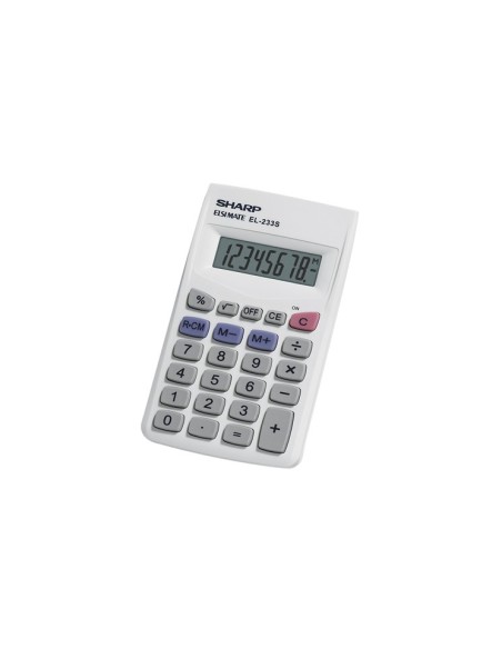 Sharp EL-233SB calcolatrice Desktop Calcolatrice finanziaria Grigio
