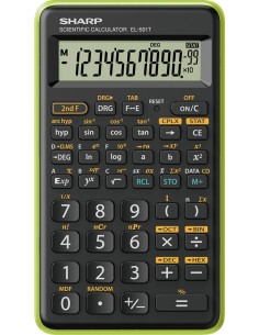 Sharp EL-501T calcolatrice Tasca Calcolatrice scientifica Nero, Verde