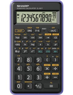 Sharp EL-501T calcolatrice Tasca Calcolatrice scientifica Nero, Porpora
