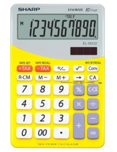 Sharp EL-M332 calcolatrice Desktop Calcolatrice finanziaria Giallo