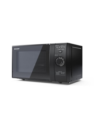 Sharp YC-GG02E-B forno a microonde Superficie piana Microonde con grill 20 L 700 W Nero