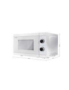 Sharp YC-MG01E-C forno a microonde Superficie piana Microonde con grill 20 L 800 W Bianco 2