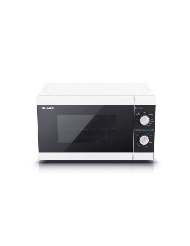 Sharp YC-MG01E-W forno a microonde Superficie piana Microonde con grill 20 L 800 W Nero, Bianco