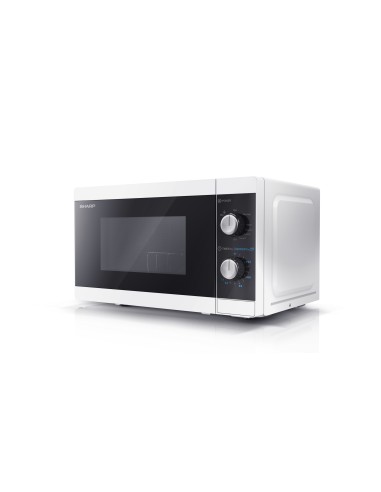 Sharp YC-MG01E-W forno a microonde Superficie piana Microonde con grill 20 L 800 W Nero, Bianco