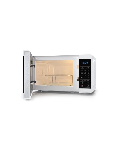 Sharp YC-MG02E-W forno a microonde Superficie piana 20 L 800 W Blu, Bianco