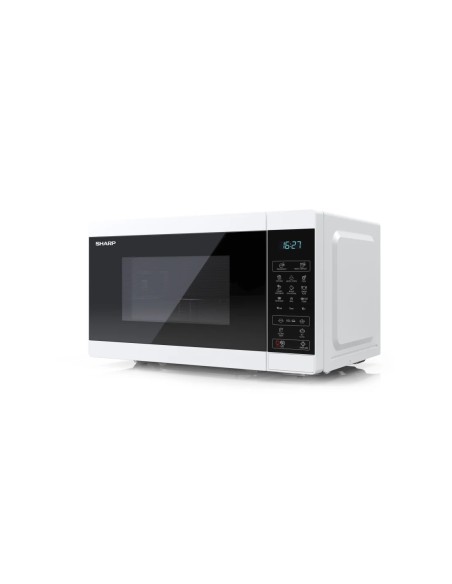 Sharp YC-MG02E-W forno a microonde Superficie piana 20 L 800 W Blu, Bianco