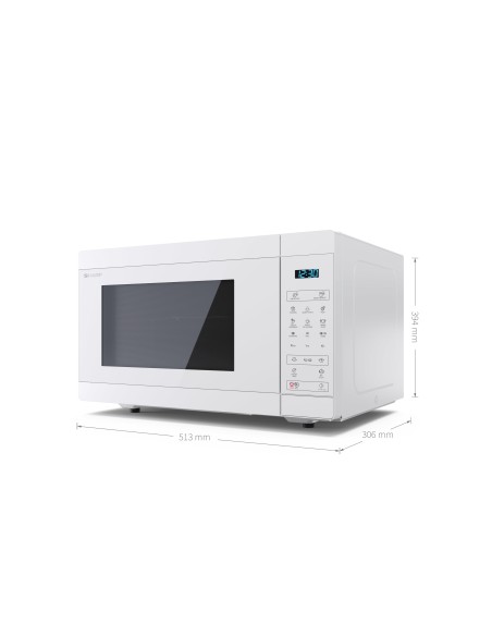 Sharp YC-MG51E-C forno a microonde Superficie piana Microonde con grill 25 L 900 W Bianco