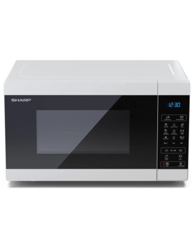 Sharp YC-MG81E-W forno a microonde Superficie piana Microonde con grill 28 L 900 W Nero, Bianco