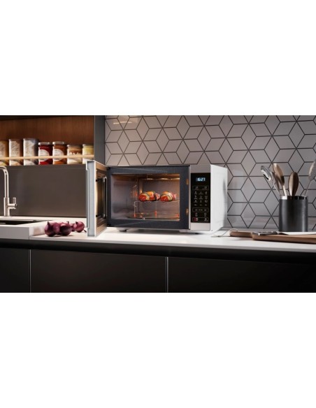 Sharp YC-MG81E-W forno a microonde Superficie piana Microonde con grill 28 L 900 W Nero, Bianco