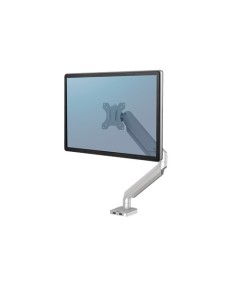 Fellowes 8056401 supporto da tavolo per Tv a schermo piatto 81,3 cm (32") Morsa Bullone di ancoraggio Argento