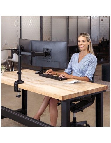 Fellowes 8502601 supporto da tavolo per Tv a schermo piatto 68,6 cm (27") Morsa Nero