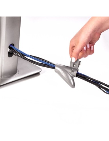 Fellowes CableZip Pavimento Tubo flessibile per cavo Argento 1 pz