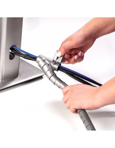 Fellowes CableZip Pavimento Tubo flessibile per cavo Argento 1 pz