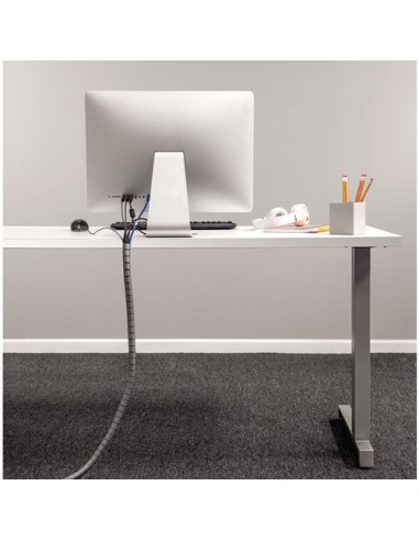 Fellowes CableZip Pavimento Tubo flessibile per cavo Argento 1 pz