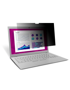 3M Filtro privacy ad alta chiarezza per laptop da 13.3in con sistema di fissaggio COMPLY, 16 9, HC133W9B