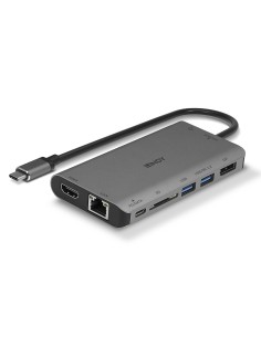 Lindy 43323 replicatore di porte e docking station per notebook Cablato USB 3.2 Gen 1 (3.1 Gen 1) Type-C Nero, Grigio 2