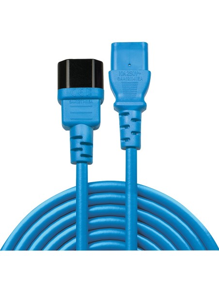 Lindy 30472 cavo di alimentazione Blu 2 m Accoppiatore C13 Accoppiatore C14