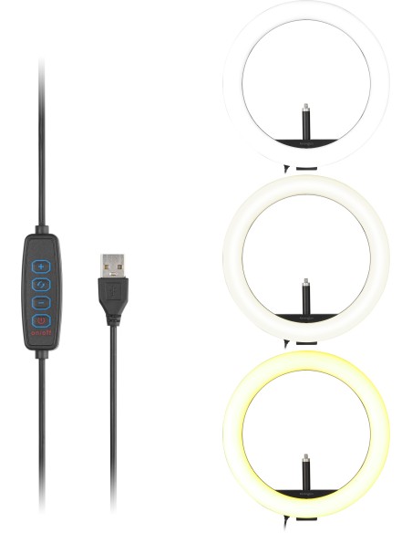 Kensington Illuminazione ad anello bicolore L1000 con supporto per webcam