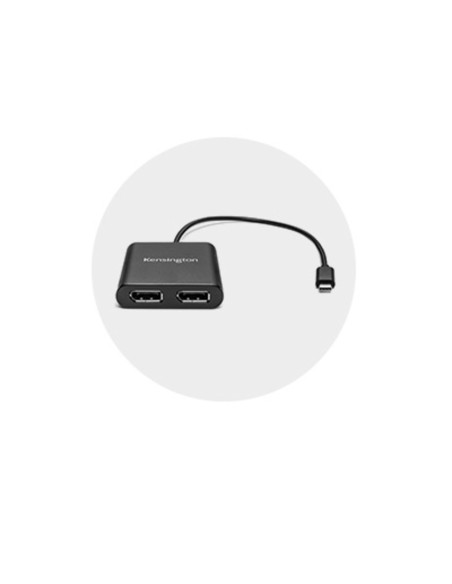 Kensington Adattatore video da USB-C a DisplayPort 1.2 doppio