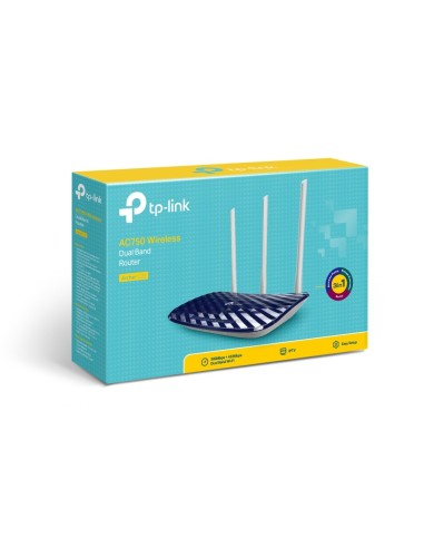 TP-Link AC750 router wireless Fast Ethernet Dual-band (2.4 GHz 5 GHz) 4G Nero, Bianco